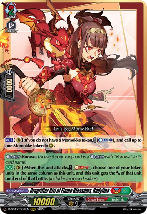 Dragritter Girl of Flame Blossoms, Radylina (D-SS12/008EN) [Triple Drive]