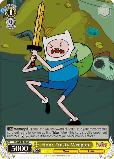 Finn: Trusty Weapon (AT/WX02-006 R) [Adventure Time]