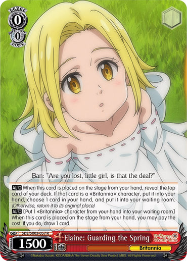 Elaine: Guarding the Spring (SDS/SX03-057 R) [The Seven Deadly Sins]