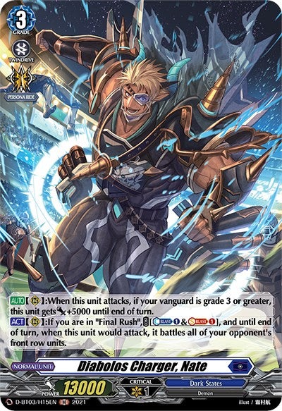 Diabolos Charger, Nate (D-BT03/H15EN) [Advance of Intertwined Stars]