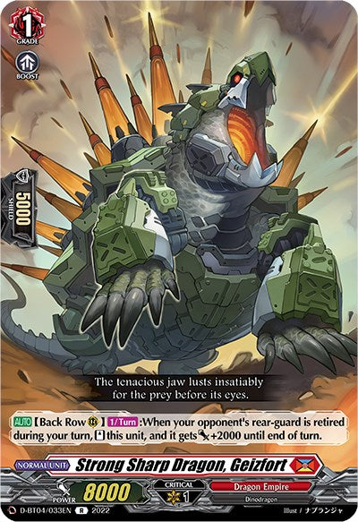 Strong Sharp Dragon, Geizfort (D-BT04/033EN) [Awakening of Chakrabarthi]