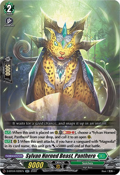 Sylvan Horned Beast, Panthero (D-BT04/028EN) [Awakening of Chakrabarthi]